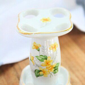 Vintage Porcelain Toothbrush Holder